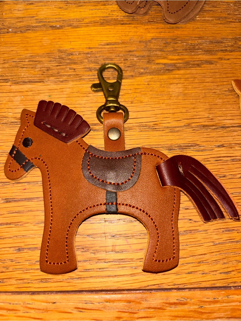 Portland Leather Farm Animal - Horse - Clyde Bag Charm Keychain